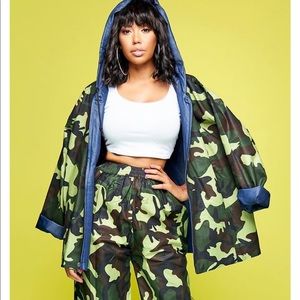 Reversible camo denim jacket